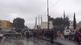 Al-Tabqah residents celebrate Syrian Army taking full control