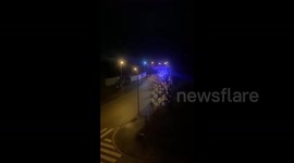 Spain: Emergency Services Rush To Gelida Train Crash