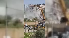 Home Demolitions Underway West of Ramallah