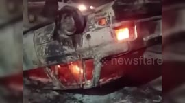 Iran: Iran Releases Video Claiming Rioters Burned Cars to Terrorize Tehran