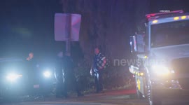 US, Los Angeles: Upland Ontario PD Pursuit Crash Fatal On 10 Freeway Off-Ramp