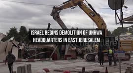 Israel Begins Demolition of UNRWA Headquarters in East Jerusalem