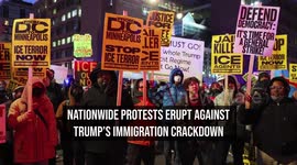 Nationwide Protests Erupt Against Trump's Immigration Crackdown
