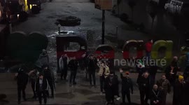 DRONE - Residents in Syria’s Raqqa celebrate liberation from YPG/SDF terror group