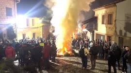 Horses leap through flames in traditional Spanish purification ritual