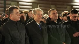 Hundreds of anti-government protesters gather in Albanian capital Tirana