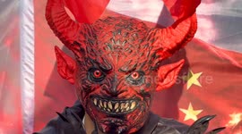 Demonstrators in London protest plans for new Chinese Embassy over espionage concerns