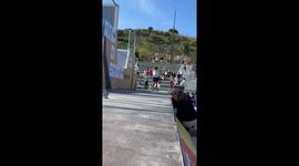 Athlete Hits Face on Double Back Flip