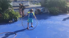 Unbelievable Hula Hoop Talent: Watch This Kid Dominate!