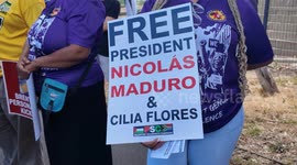 South Africans picket at US Consulate in support of Venezuela, Iran and Palestine