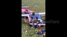 India: The crashed training aircraft was safely removed with the help of the Indian Air Force and the residents of Prayagraj.