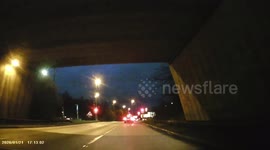 DASHCAM - Impatient Moron undertakes and cuts up another driver, almost causing a crash!
