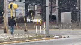 US: Winte Weather Brings Heavy Snowfall To Highland, IN