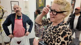 Julie Maddison from the Siger Gallery talks about her rather eccentric and fun artwork at this years London Art Fair