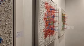 Views of some of the artwork at the 2026 London Art Fair held at the Business Design Centre in Islington