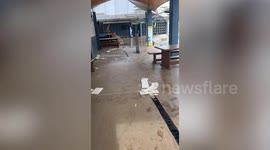 Aftermath of landslide in New Zealand