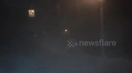 US: Severe Winter Storm Impacts Marquette, Michigan