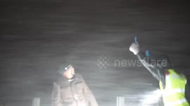 US: Powerful Winter Storm Rages in Marquette