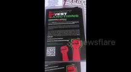 UK: Demonstration in support of Palestine takes place in Glasgow