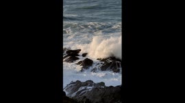 UK Weather Alert: A new Storm, strong wind and rain, Ingrid waves reach Cornwall UK