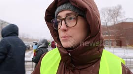 Interview with Social worker Rachel Gardenss during Anti-ICE  Protest in Minneapolis