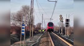 Italy: Truck And Passenger Train Collide At Level Crossing In Chivasso, Northern Italy