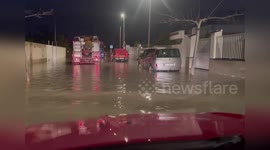 Spain: Storm Floods Moncofa As Firefighters Race To Drain Water