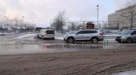 Minneapolis Anti-ICE Protestors During Snow Storm 6