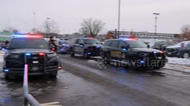 Minneapolis Anti-ICE Protestors During Snow Storm