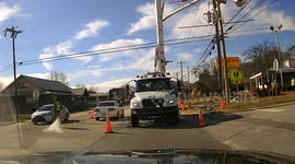 Distracted Driver Nearly Strikes Officer In School Zone