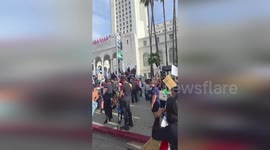 Pro-immigration activists rally in California against ICE crackdown