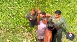 Air Force pilots pulled from swamp where training plane crashed in India