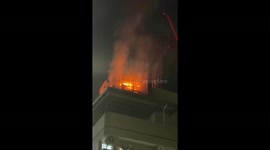 Fire breaks out at luxury residential building under construction in Taiwan