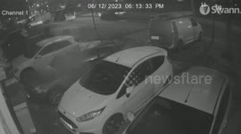 CCTV shows moment Ulez camera on residential road 'exploded'