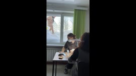 Kamchatka's Extreme Manicure: Snowstorm Service You Won't Believe. Kamchatka Blizzard Aftermath: Unbelievable Manicure Service! Consequences of a blizzard in Kamchatka. In Kamchatka, customers come through the window for a manicure. Manicure in Kamchatka.