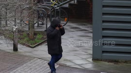 Three of five men charged with assaulting woman ‘drugged by husband’ seen arriving at court