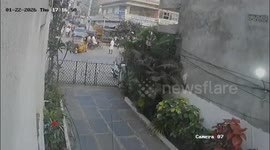 Car Loses Control, Crashes Into House in Badvel; CCTV Captures Moment