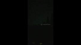 SpaceX Crew-11 Dragon blazes across night sky during reentry in Menlo Park, California, USA