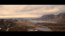 Greenland: Sisimiut  on a cloudy day