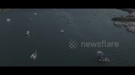 Greenland: Sisimiut City at Sunset