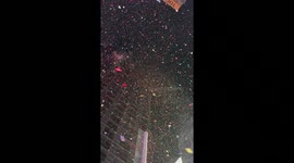 Confetti Flying in the Sky on NYE
