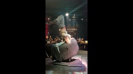 Headstand Mechanical Bull Ride