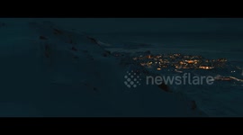 Greenland: Sisimiut Greenland by night