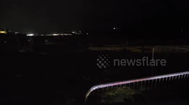 Met Office issues weather warnings for Storm Ingrid across UK, here in plymouth devon at high tide on the hoe takes a bashing