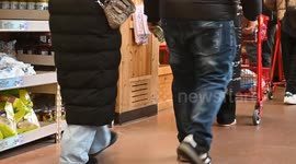 NY: Empty Shelves At Treader Joe Ahead of Winter Storm