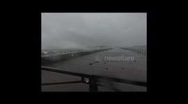 Storm Ingrid hitting the plymouth  Mountbatten Pier,  hopefully it can stand up to this storm