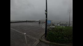 Storm Ingrid hitting the plymouth  Mountbatten Pier,  hopefully it can stand up to this storm
