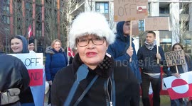 Hands Off Greenland, Trump demonstration in London, England