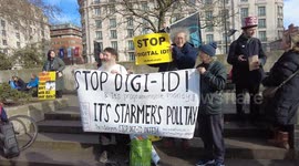 Protest Against Digital ID, Marble Arch, London, UK