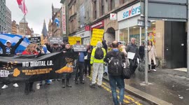 Scotland: No to Digital ID Protest in Glasgow 2